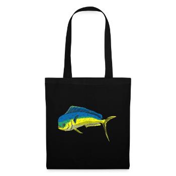 Mahi Mahi Goldmakrele - Stoffbeutel - Schwarz - Vorne