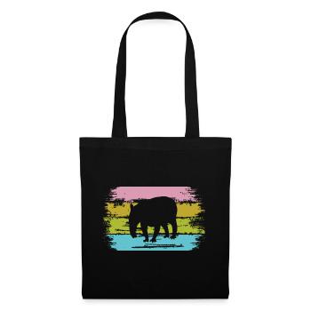 Tapir | Lustiger Schabrackentapir Liebe - Stoffbeutel - Schwarz - Vorne