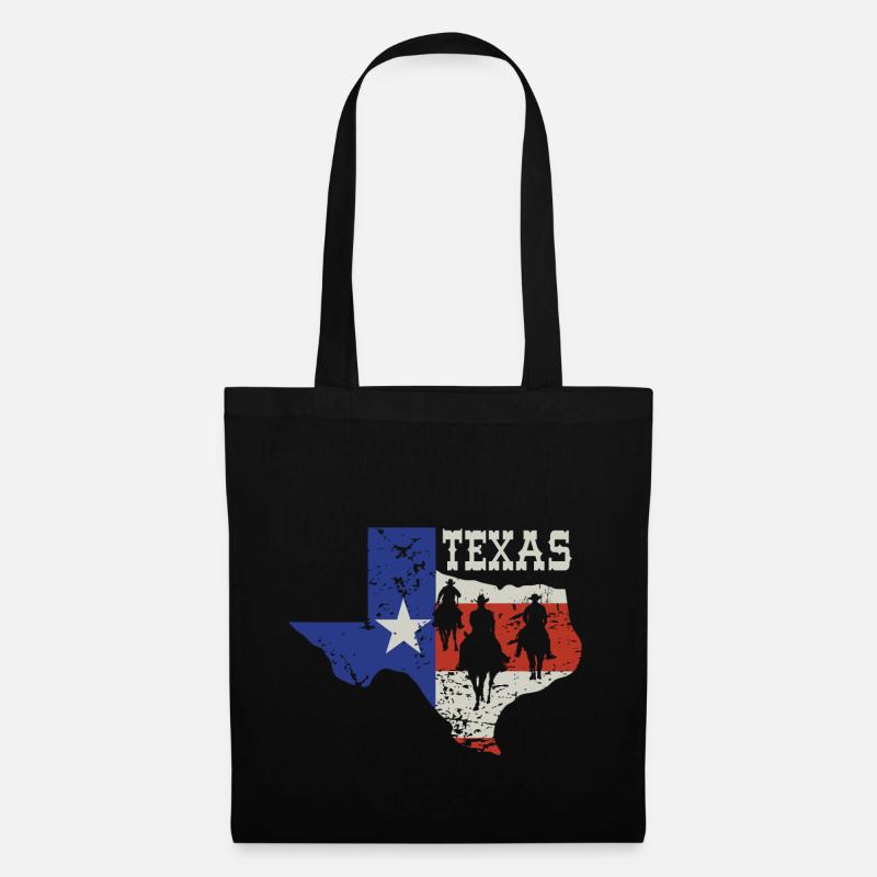 TEXAS Cowboy Texas - Stoffbeutel - Schwarz
