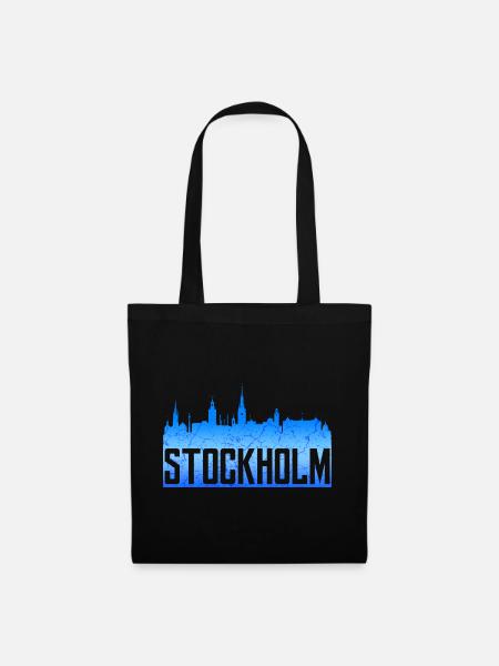 Stockholm - Stoffbeutel - Schwarz