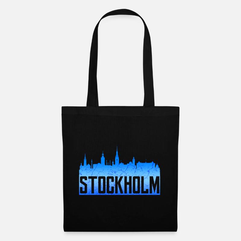 Stockholm - Stoffbeutel - Schwarz