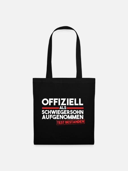 Schwiegersohn - Stoffbeutel - Schwarz