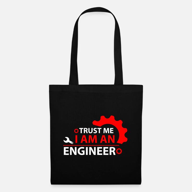 TRUST ME I AM AN ENGINEER - Tote Bag - black