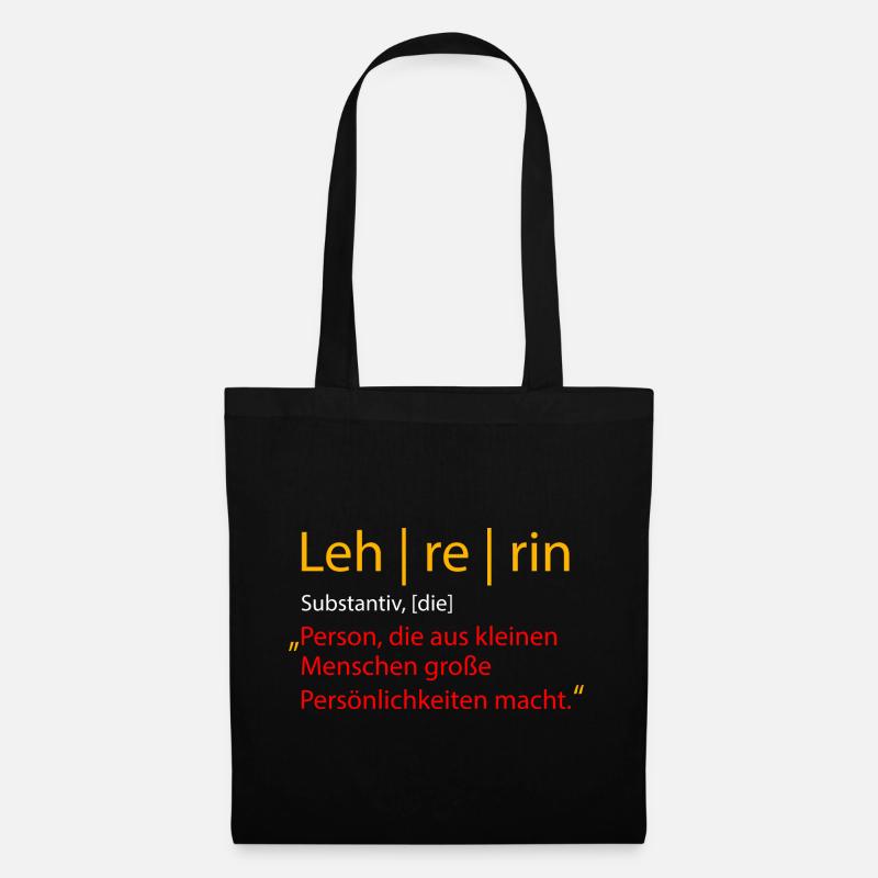 Lehrerin - Stoffbeutel - Schwarz