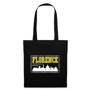 Florence Italie Ville Skyline Accueil Amour - Sac en tissu - noir - Devant