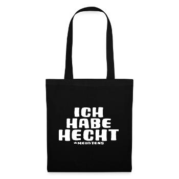 angeln raubfisch catch and release hecht - Stoffbeutel - Schwarz - Vorne