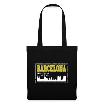 Barcelona Spain City Skyline Home Love - Tote Bag - black - Front