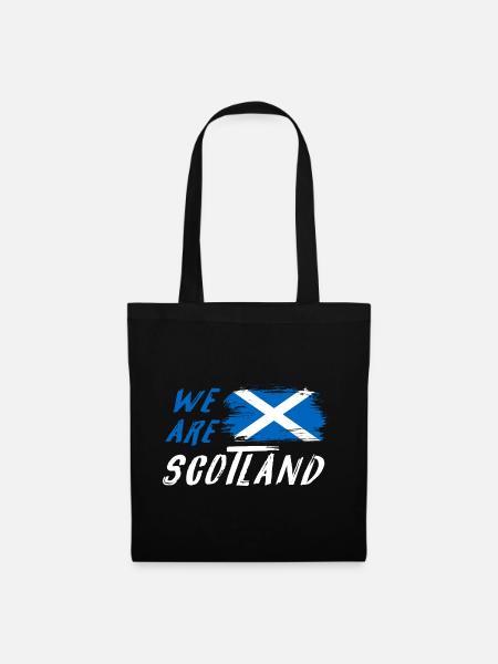 Wir sind Schottland Flaggen Design - Stoffbeutel - Schwarz