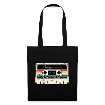 Vintage Cassette 50 Years of Awesome - Tote Bag - black - Front