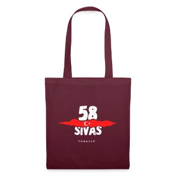 58 Sivas Türkei Türkiye - Stoffbeutel - Burgunderrot - Vorne