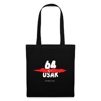 64 Usak Türkiye Turkey - Tote Bag - black - Front