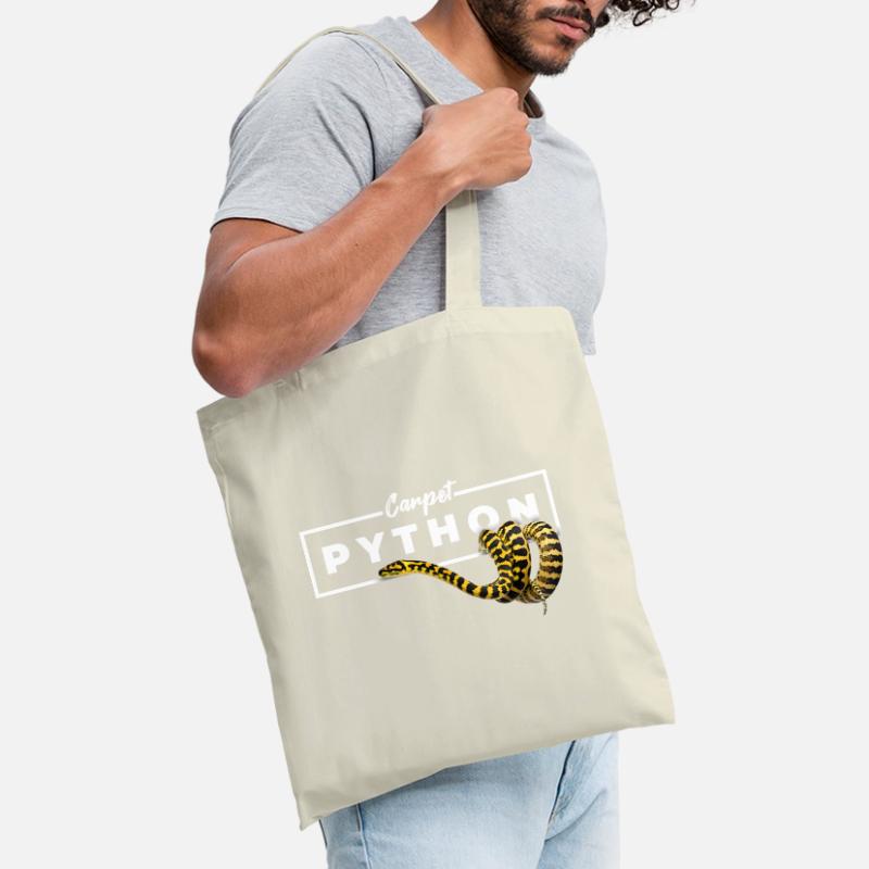Carpet Python Geometric Reptile Owner Tote Bag