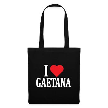 t-shirt J’adore Gaetana idée cadeau t-shirt - Sac en tissu - noir - Devant