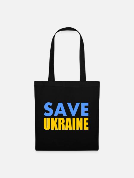 Save ukraine - Stoffbeutel - Schwarz