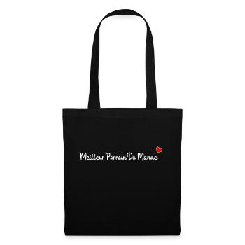 Meilleur parrain du monde - Sac en tissu - noir - Devant