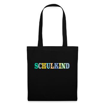 Schulkind mit Maximilian - Stoffbeutel - Schwarz - Vorne