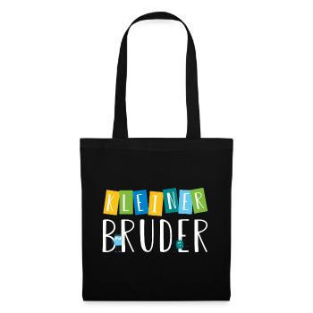 kleiner Bruder - süße Monster - Stoffbeutel - Schwarz - Vorne