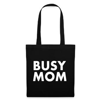 Busy mom - Tote Bag - black - Front