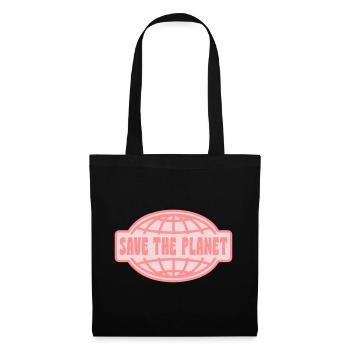 SAUVEZ LA PLANÈTE - Sac en tissu - noir - Devant
