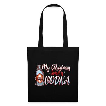 Mon de Noël est la vodka - Sac en tissu - noir - Devant