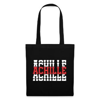 t-shirt Achille t-shirt texte empilé - Sac en tissu - noir - Devant