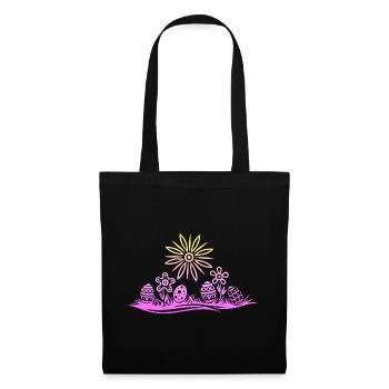 Easter Easter Eggs in the Grass - Tote Bag - black - Front