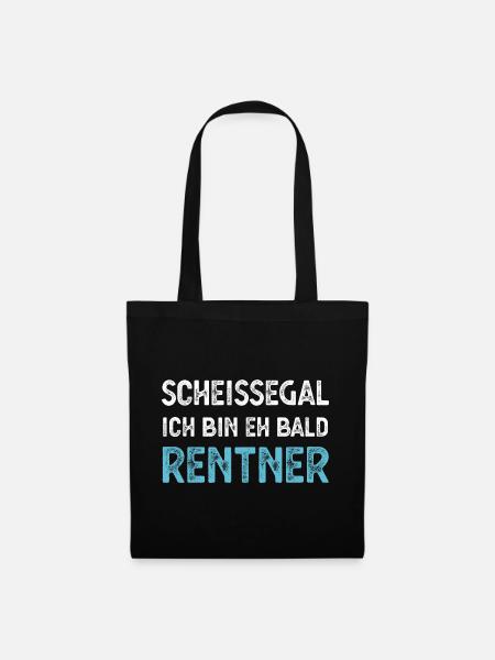 Rentner Ruhestand - Stoffbeutel - Schwarz