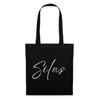T-shirt Nom Silas cadeau pour hommes - Sac en tissu - noir - Devant