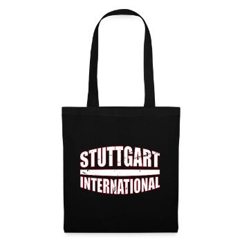 Stuttgart International Fußball - Stoffbeutel - Schwarz - Vorne