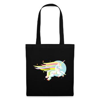 Delicate unicorn in pastel-dreamy & magical - Tote Bag - black - Front