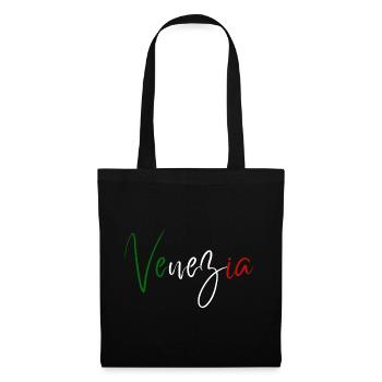 Ich liebe Venedig, elegantes, minimalistisches Design - Stoffbeutel - Schwarz - Vorne