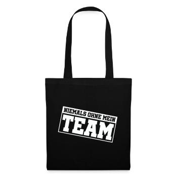 niemals_ohne_mein_team_- - Tote Bag - black - Front