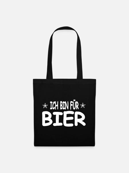 Bier - Stoffbeutel - Schwarz