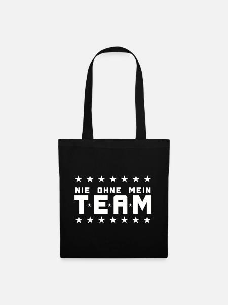 Mein Team - Stoffbeutel - Schwarz