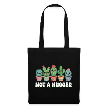 Hugger Funny Plant Succulent Cactus - Tote Bag - black - Front