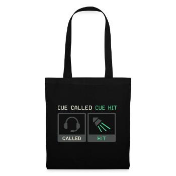 Équipe technique théâtrale Technicien de scène Son - Sac en tissu - noir - Devant