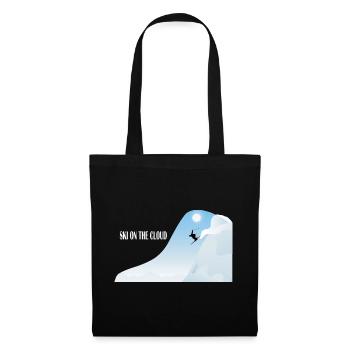 Skiing in the cloud - Tote Bag - black - Front