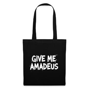 Gib Mir Amadeus - Stoffbeutel - Schwarz - Vorne