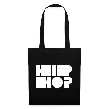 Typographie du bloc hip-hop - Sac en tissu - noir - Devant