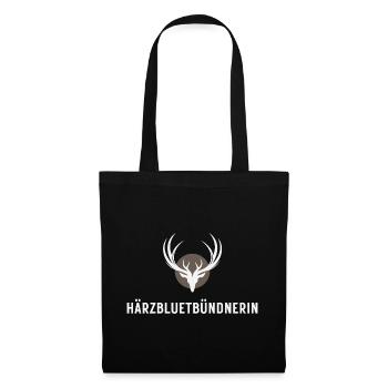 Härzbluetgraubünden - Sac en tissu - noir - Devant