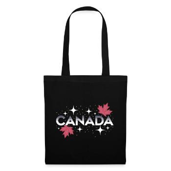 T-shirt Canada Feuille d’érable - Chemise de voyage Canada - Sac en tissu - noir - Devant