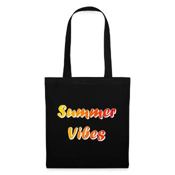 Sommerliche Vibes - Stoffbeutel - Schwarz - Vorne