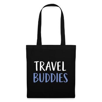 Travel buddies - Stoffbeutel - Schwarz - Vorne