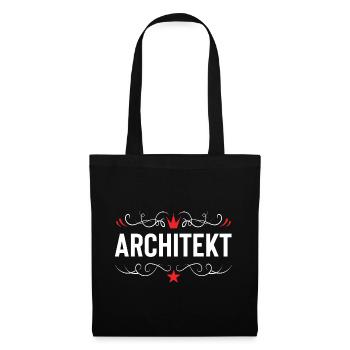 Architekt Beruf - Stoffbeutel - Schwarz - Vorne