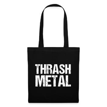 Typographie du thrash metal grunge - Sac en tissu - noir - Devant