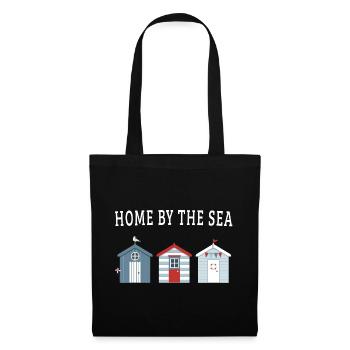 Home by the Sea – Strandhäuser - Stoffbeutel - Schwarz - Vorne