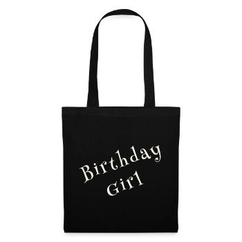 Birthday Girl – Celebration Design - Stoffbeutel - Schwarz - Vorne