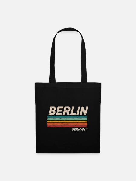 Berlin - Deutschland - Germany - Stoffbeutel - Schwarz