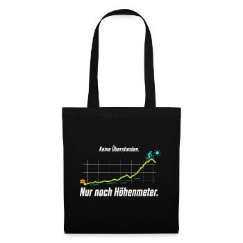 Rentner Fahrrad Ruhestand Radfahren - Stoffbeutel - Schwarz - Vorne