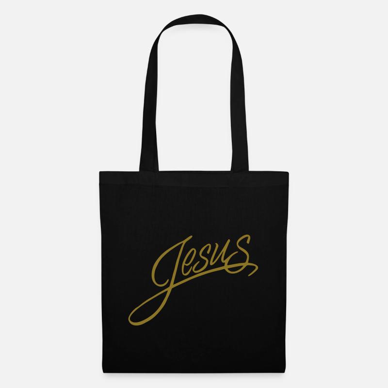 Jesus - Stoffbeutel - Schwarz